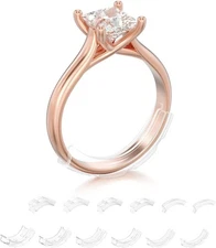 TUZAMA Invisible Ring Sizer Adjuster for Loose Rings Women 12 pcs (1.5-8 mm) 