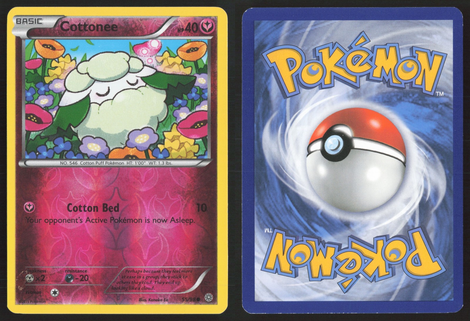 Pokemon TCG | Cottonee 55/98 | Ancient Origins Common Reverse Holo | LP