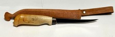 Rapala J Marttiini Finland 4" Fish Fillet Knife Birch Handle w/ Sheath