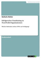 Nathalie Walter | Erfolgreiches Fundraising In Non-Profit-Organisationen | Buch