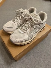 ASICS Gel-Kayano 20 White Silver Men's Running Sneakers 26cm Excellent Conditio