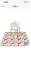 Baby Splat Mat for Under High Chair, 50.4 x 50.4 Inch Wipeable