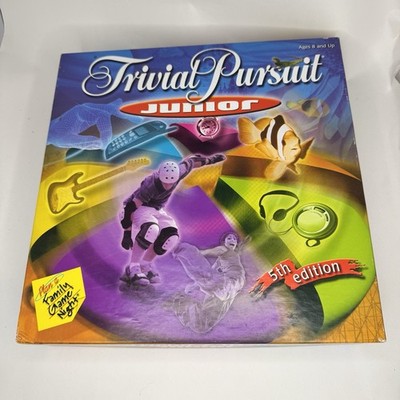 Trivial Pursuit Junior 5th Edition Board Game Complete Hasbro 2001