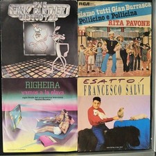 LOTTO DISCHI 45 giri SIGLE TV Pantera Rosa Gian Burrasca vamos a La Playa Esatto