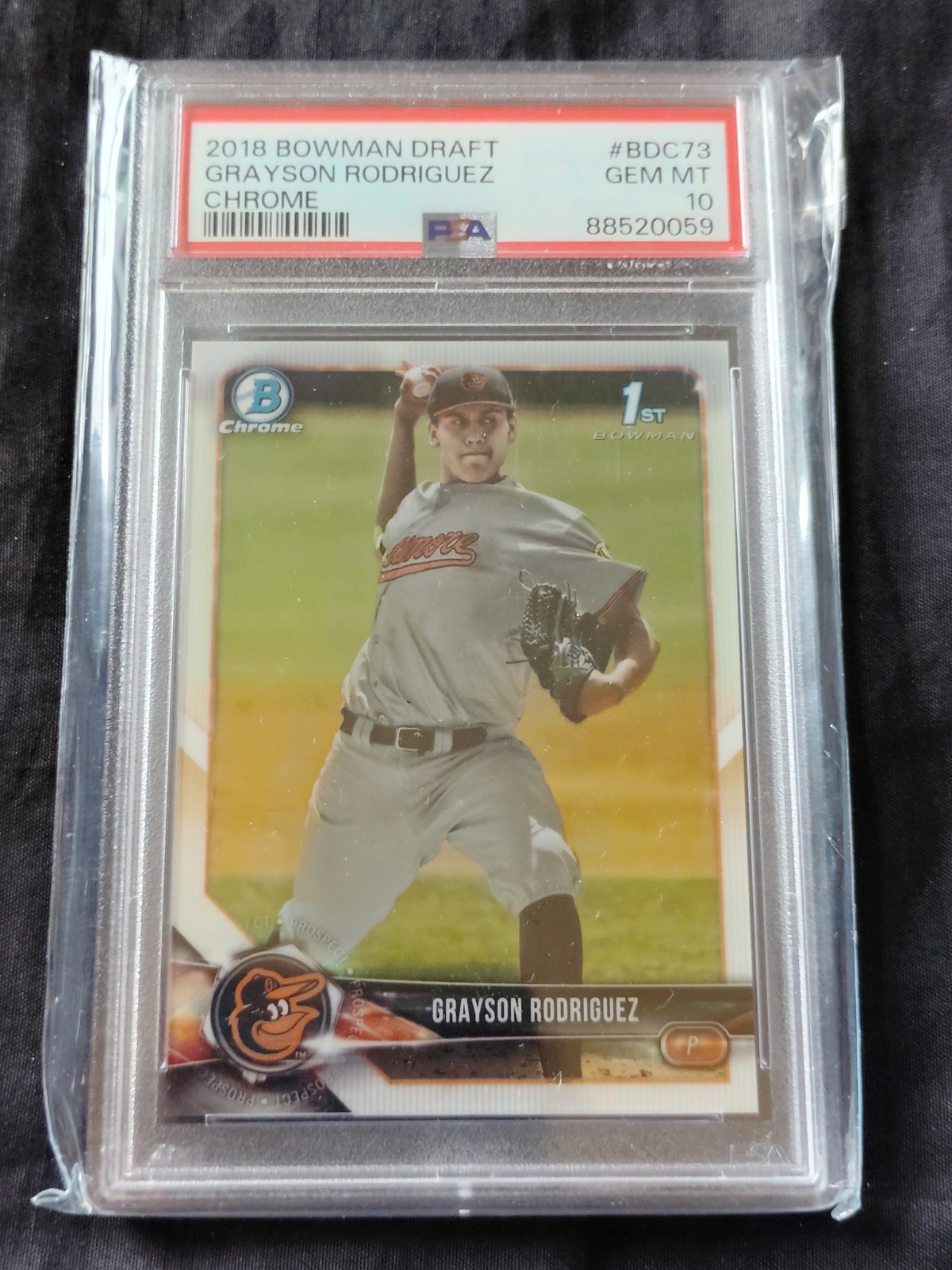 2018 GRAYSON RODRIGUEZ BOWMAN DRAFT CHROME #BDC-73 GEM MINT PSA 10 SWEET ROOKIE view 11