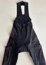 Pactimo Men's Cargo Bib Long Shorts M Black Cycling Gravel Pockets Lined