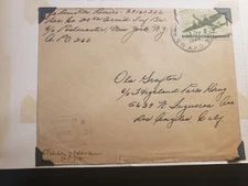 APO 260 FORT KONIGSMACHER, FRANCE 1944 WWII Army Cover 20th ARMORED Inf w/ card