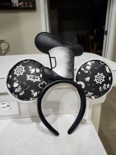 Diadema oreja Disney Loungefly - Sombrero Willie barco de vapor con tubería de cuerda nuevo con etiquetas
