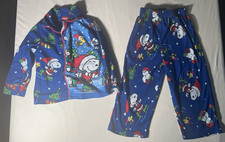 PEANUTS CHRISTMAS 3T CHARLIE BROWN PAJAMAS 2 PIECE UNISEX SNOOPY