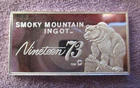 Smoky Mountain Bear Ultra Rare #ed Only 2000 Made 20 Gram .999 Fine Silver Bar