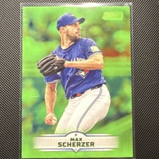 Topps Max Scherzer Toronto Blue Jays 2025 Stadium Club Green Parallel #136