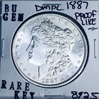 1887 BU GEM MORGAN SILVER DOLLAR UNC MS+++ U.S. MINT RARE COIN 8925