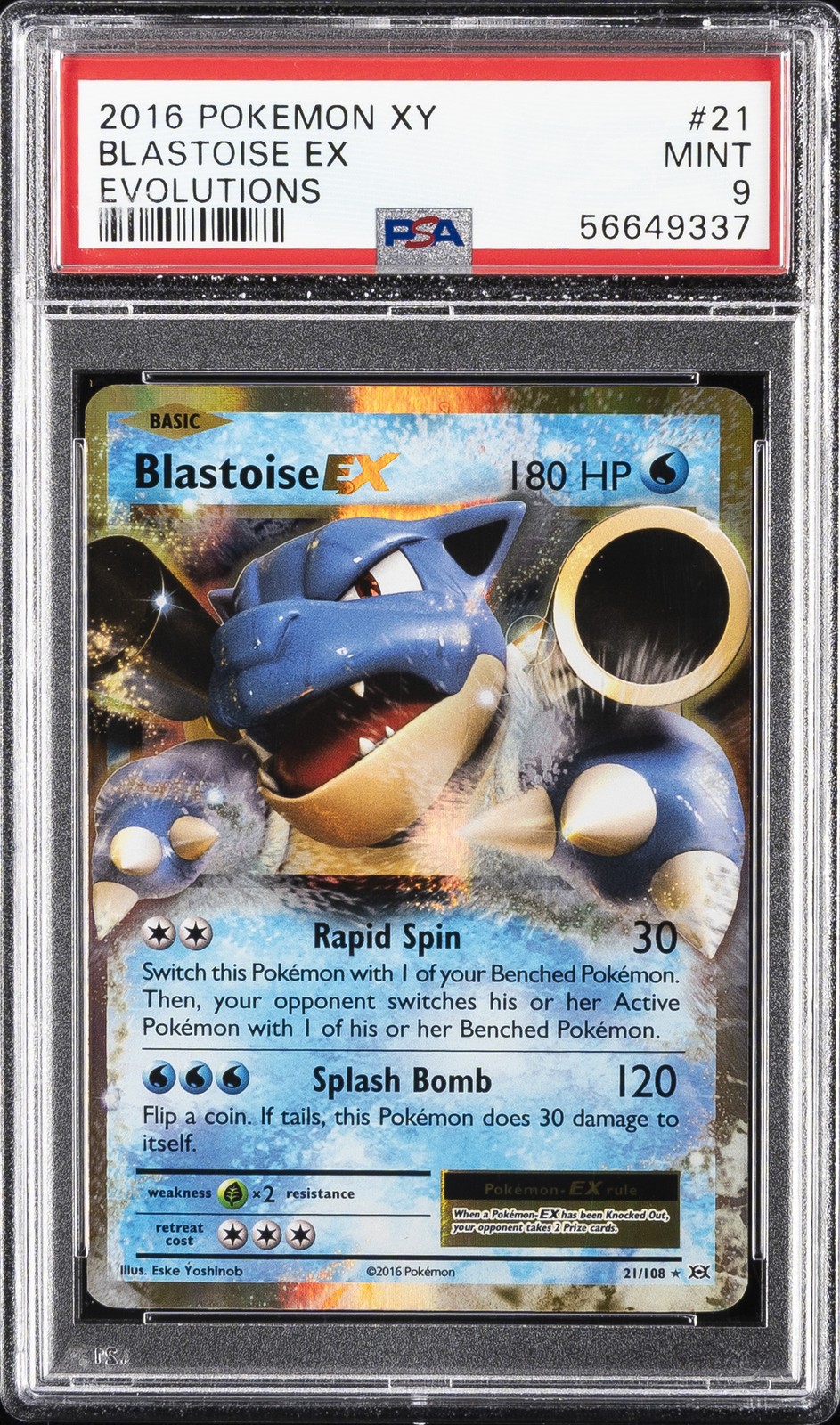 Blastoise EX #21