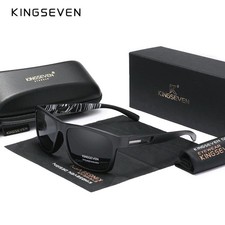KINGSEVEN 2024 Brand Design Men's Glasses Square Retro TR90 Polarized Sunglasses