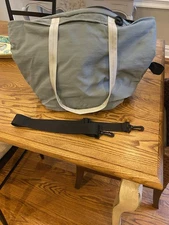 NEW INSULATED  GROCERY BAG GRAY Zipper Shopping Tote  (HEAVY DUTY)
