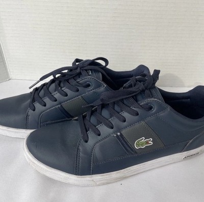Lacoste Dark Blue /Navy Shoes Fashion Athletic Sneakers Big Kids Boys Size 7.5