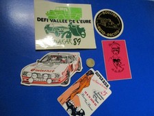 LOT 5 AUTOCOLLANTS SPORT AUTO LANCIA EMINENCE+DAKAR 89+REINES DE LA ROUTE! NEUFS