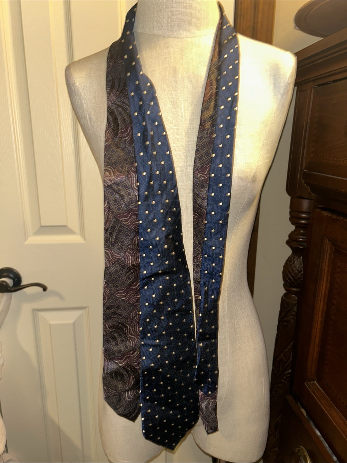 Robert Talbott Silk Tie Navy Multi Pattern Lot Of… - image 1