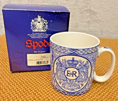 Queens Golden Jubilee Tasse 1952-2002 Spode Fine Bone China Neu in OVP