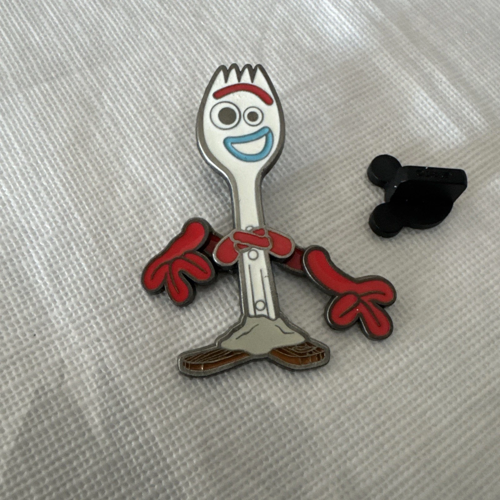 Disney Pixar Toy Story 4 Flair Forky Moveable Arms Pin Disney Store Forky Moving