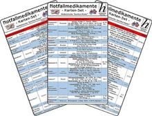 Notfallmedikamente Karten-Set - Medizinische ...