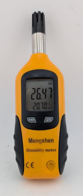 Mengshen Digitales Psychrometer Hand-Temperatur- und Feuchtigkeitsmessgerät
