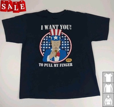 New  Beavis & Butthead I Want You To Pull My Finger Cartoon  S-5XL Shirt LL969