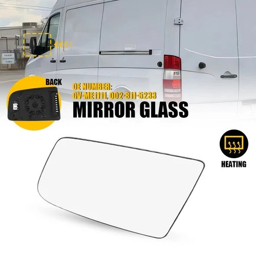 Front Left L Heated Glass Mirror for Sprinter Mercedes-Benz 2010-2018 2500 3500