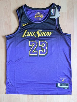 Nike NBA L.A. Lakers Lebron James City Edition Jersey Trikot Gr. XL | FQ4346-504