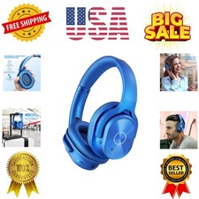 Active Noise Cancelling Headphones, 40H Playtime Wireless Bluetooth Headset w...