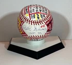 Bob Gibson Signed ONL Baseball, VCBC SuperStats, Hand Painted, JSA, Cardinals