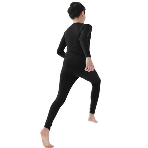 Jugend Jungen Kompressionsleggings Sportshirt Tights Oberteil Basis X-Small schwarz - Bild 4 von 7