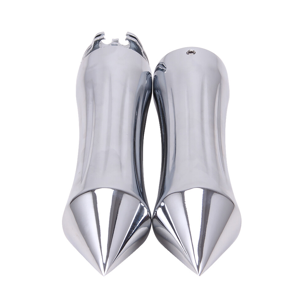 Chrome Spike 7/8 22mm Hand Grips For Honda Suzuki Kawasaki Yamaha Motorbike CB