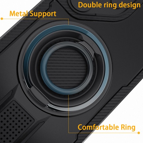 For Samsung Galaxy S24 Ultra Shockproof Double-Ring Kickstand Phone Case Cover - Picture 17 of 30