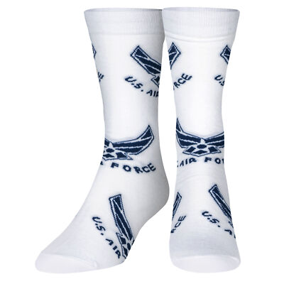 Crazy Socks, US Military, Army, Air Force, Navy Crew Socks for Men