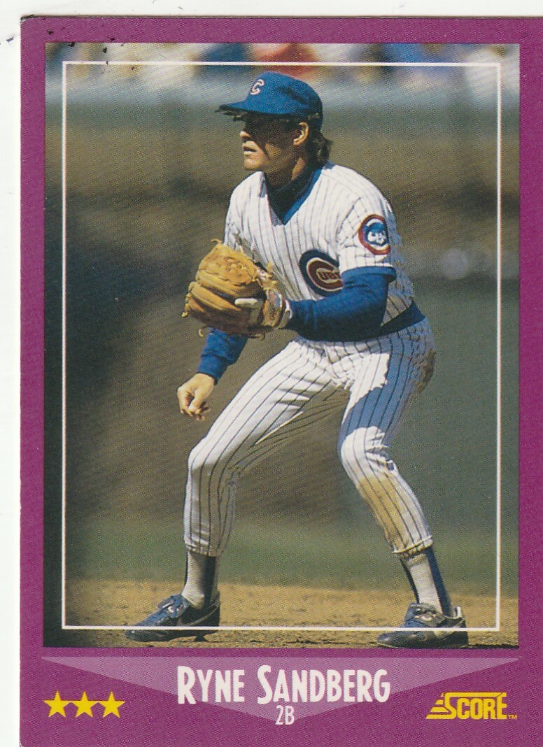 Ryne Sandberg #26 Baseball Cards 1988 Score trading card — raw and PSA graded price guide