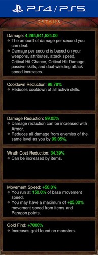 Diablo 3 RoS PS4/PS5 Softcore | Ancient Modded Crusader Set - Picture 2 of 5