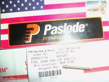 PASLODE Part  # 902230  FUEL DOOR PIN
