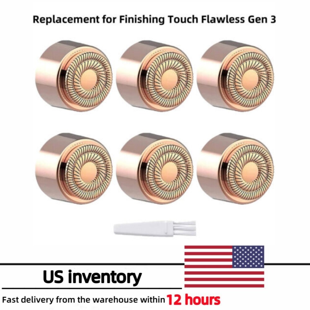 6Pcs Facial Hair Remover Replacement Blades for Finishing Touch Flawless Gen 3 