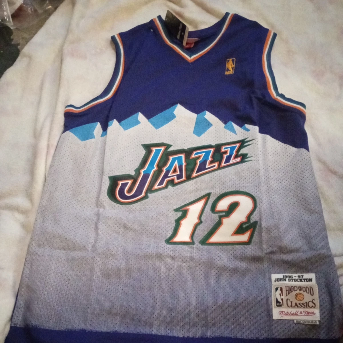 Mitchell & Ness Utah Jazz #12 John Stockton purple Swingman Jersey