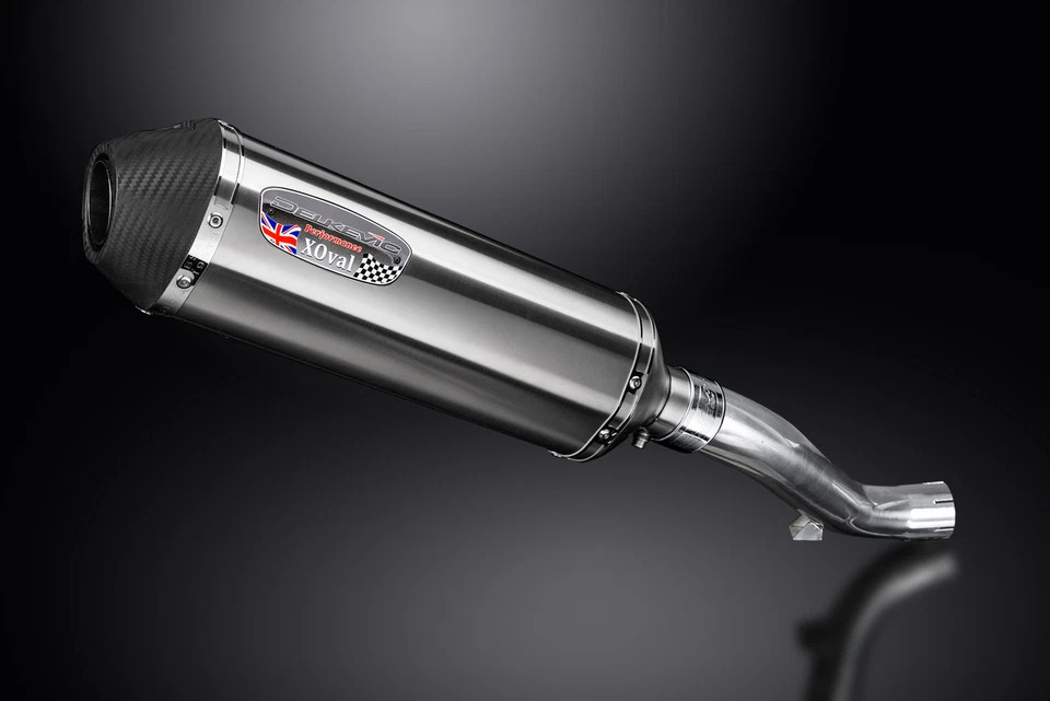 Kit de silenciador de escape de acero inoxidable X-Oval Honda VFR1200F 10-15 Delkevic Slip On 13,5" Foto 2 de 4