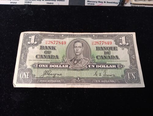 1937 Canadian 1 Dollar Note - Picture 1 of 9