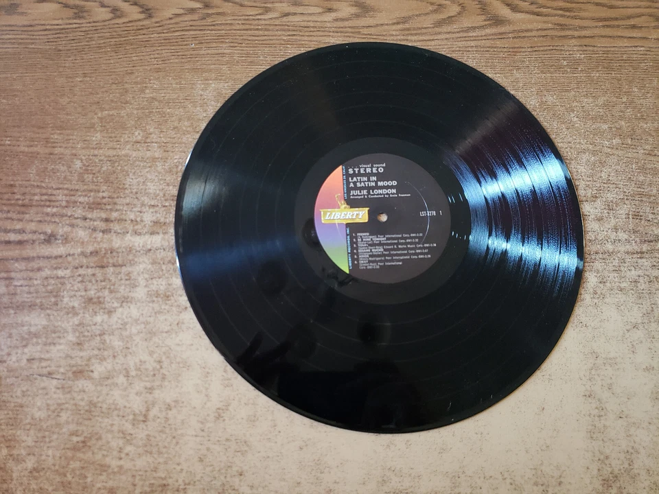 MEGARARE 1960-е ОТЛИЧНАЯ пластинка Julie London Sings Latin In A Satin Mood 7278 LP33 - Изображение 4 из 4