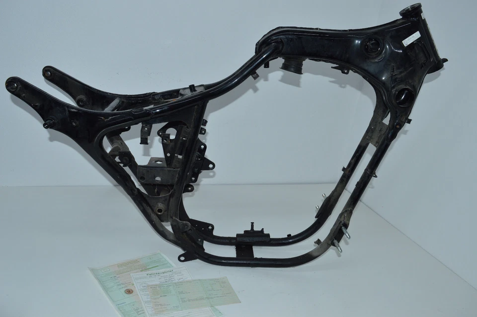 YAMAHA VIRAGO XV 250 3LW RAHMEN MIT PAPIEREN MOTORRADRAHMEN FRAME - Bild 3 von 4