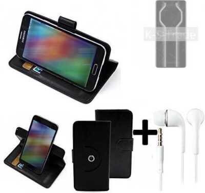 360° Schutz Hülle für Huawei Mate 50 RS + headset Wallet CaseUniversal schwar