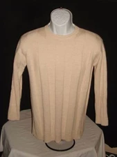 WOMAN'S ADRIENNE VITTADINI IVORY LAMBSWOOL/ANGORA BLEND CREWNECK SWEATER SZ S  