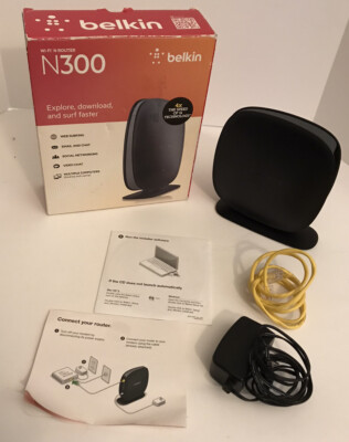 Belkin Surf N300 300 Mbps 4-Port 10/100 Wireless N Router (F7D6301 ...