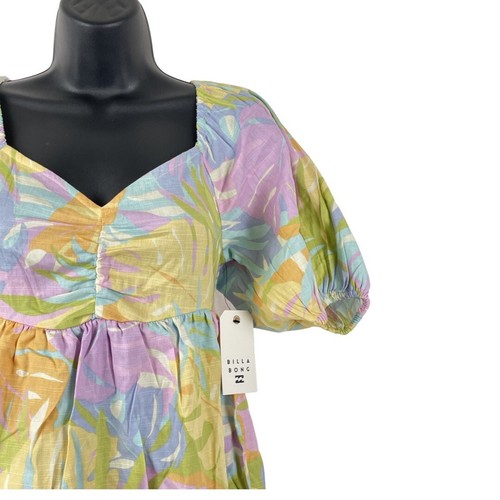 Vestito Babydoll Billabong Be Mine - Piccolo (UK 8) Nuovo con etichette - Foto 9 di 15