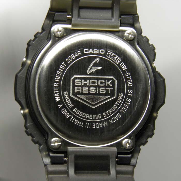 CASIO G-SHOCK DW-5750SG-8 G-SHADOW Dark Gray Skeleton Model CASIO G-SHOCK DW-5750SG-8 G-SHADOW Dark Gray Skeleton Model