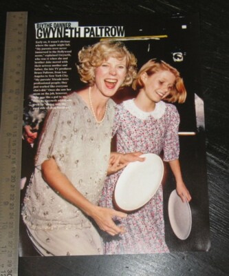 BEFORE THEY WERE STARS Blythe Danner | Gwyneth Paltrow original 1 page PHOTO